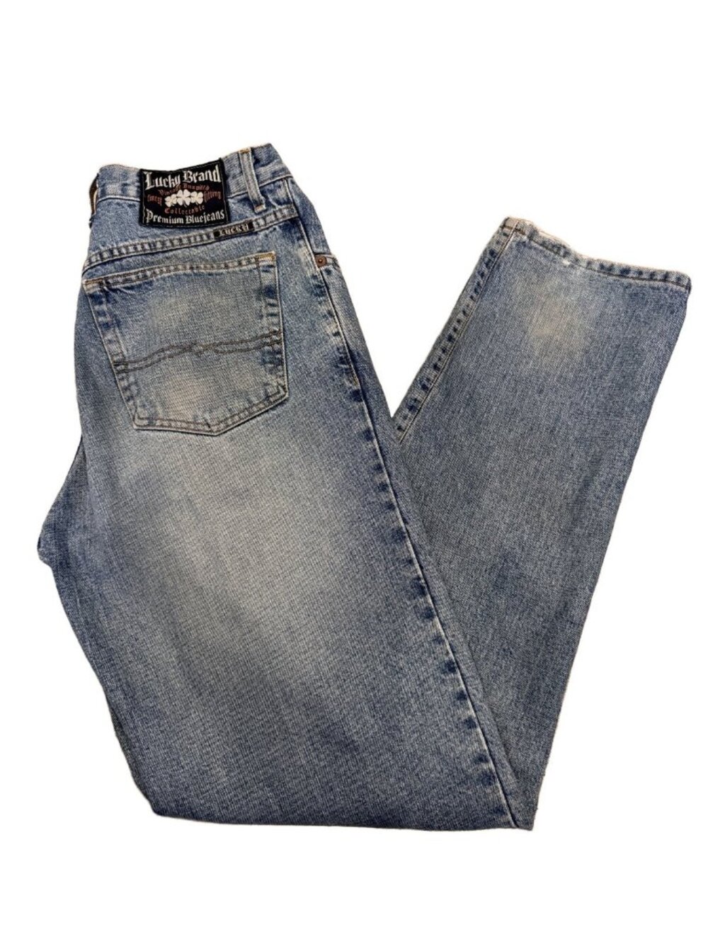 VTG Lucky Brand Denim Jeans Medium Wash USA Made 33x33”